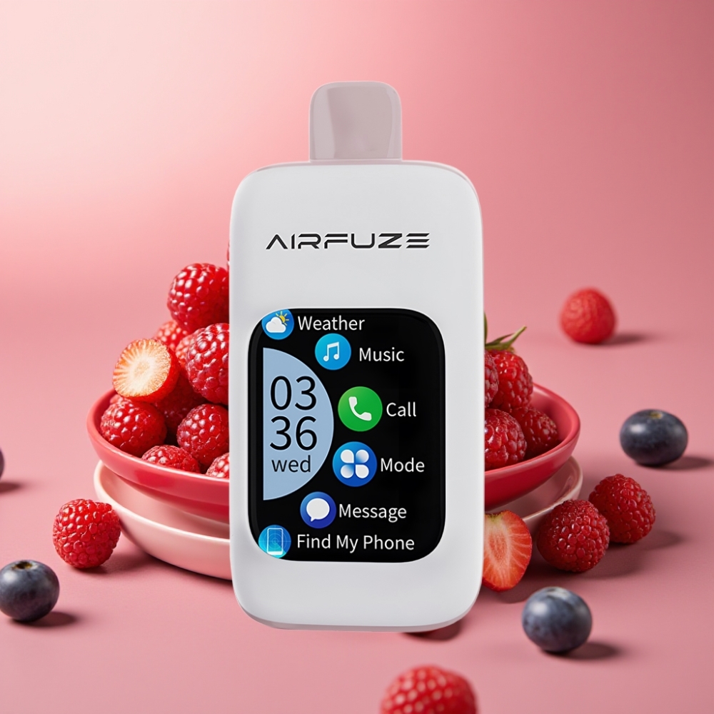 AirFuze Smart 30000 Puffs Berriesprud Disposable Pod med Touch Skærm & Type-C