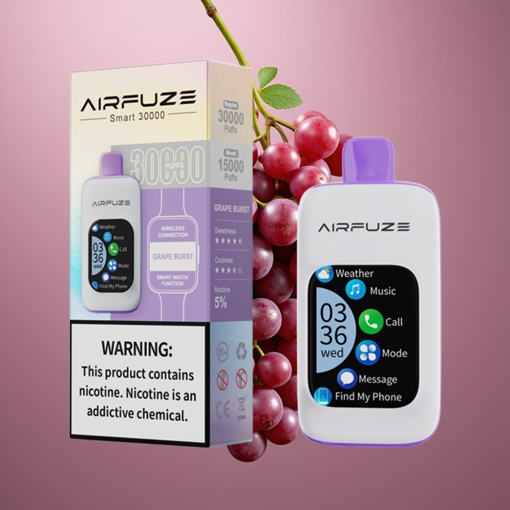 AirFuze Smart 30000 Puffs Disposable Pod 5% Nikotin 900mAh Type-C Druebombe