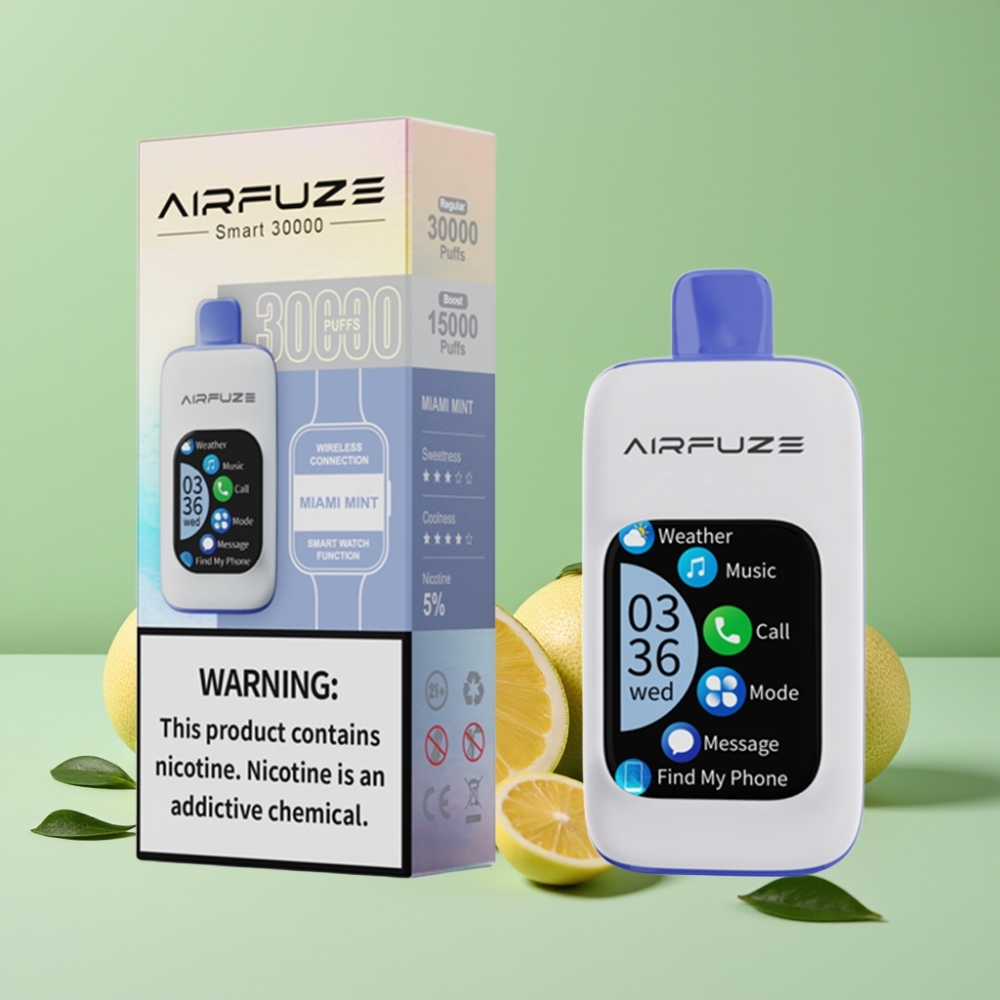 AirFuze Smart 30000 Puffs Disposable Pod 900mAh Type-C Miami Mynte