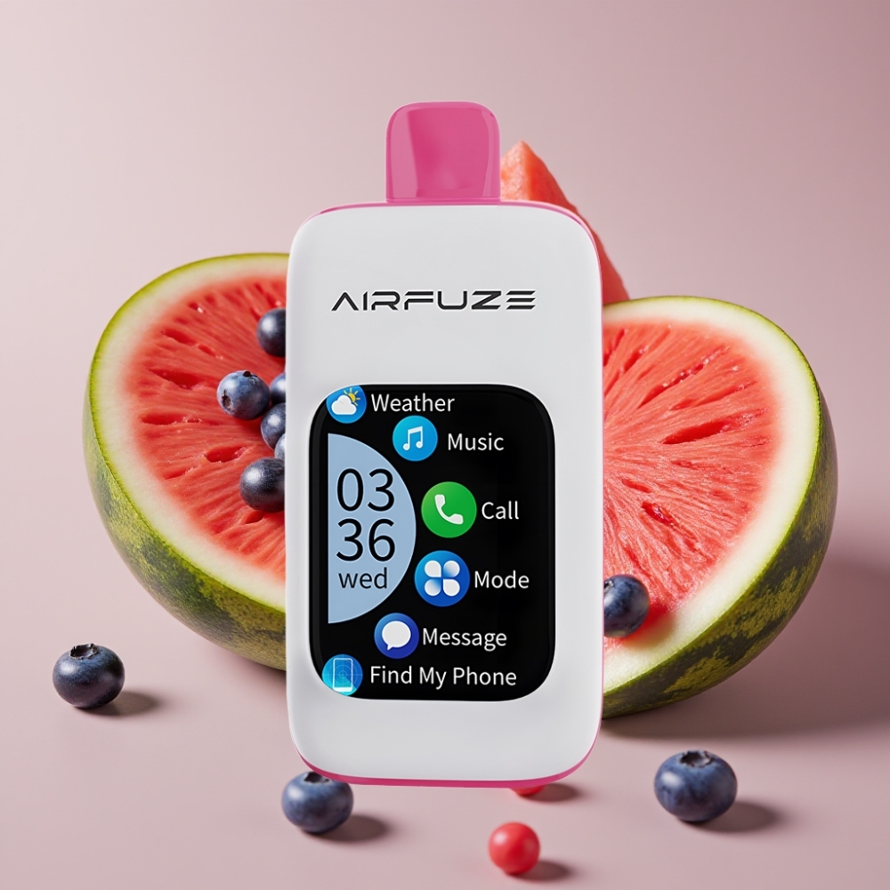 AirFuze Smart 30000 Puffs Disposable Pod Blåbær Vandmelon 900mAh Type-C