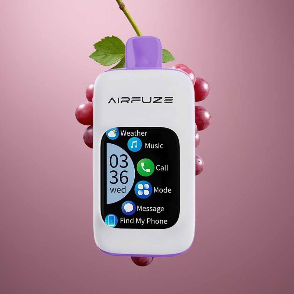 AirFuze Smart Pro 40000 Puffs 20ML 900mAh Vinbær Smag Smartphone Integration 3 Tilstande