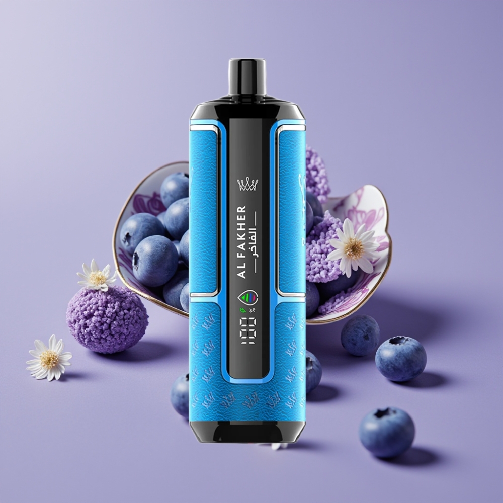 Al Fakher Crown Bar 15K Hypermax Engangs Vape Kit - Blåbær Tyggegummi, 22ml, 600mAh