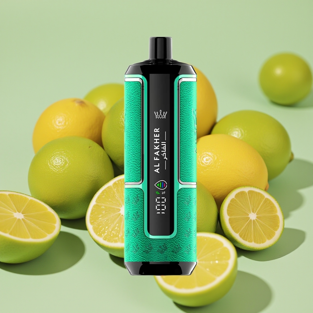 Al Fakher Crown Bar 15K Hypermax Engangs Vape Kit Citron Lime 22ml 600mAh