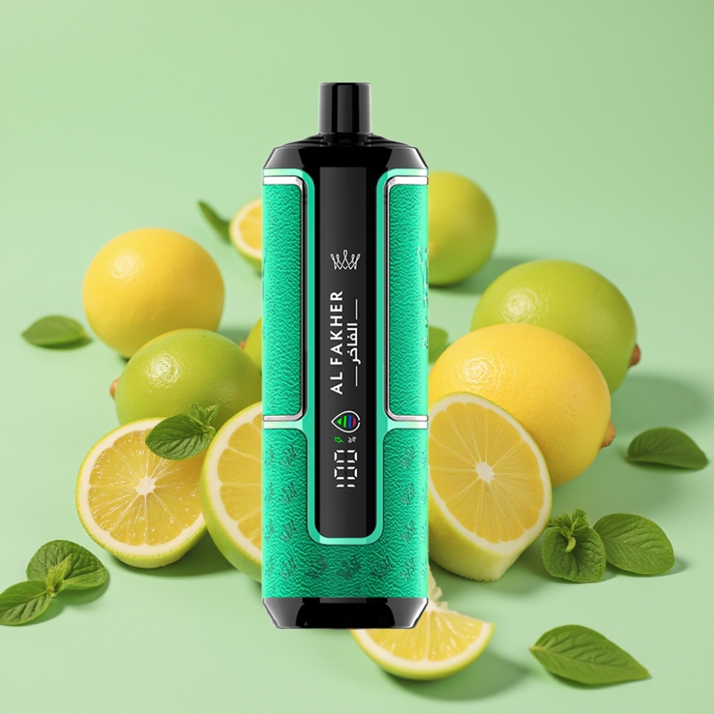Al Fakher Crown Bar 15K Hypermax Engangs Vape Kit Citron Mynte