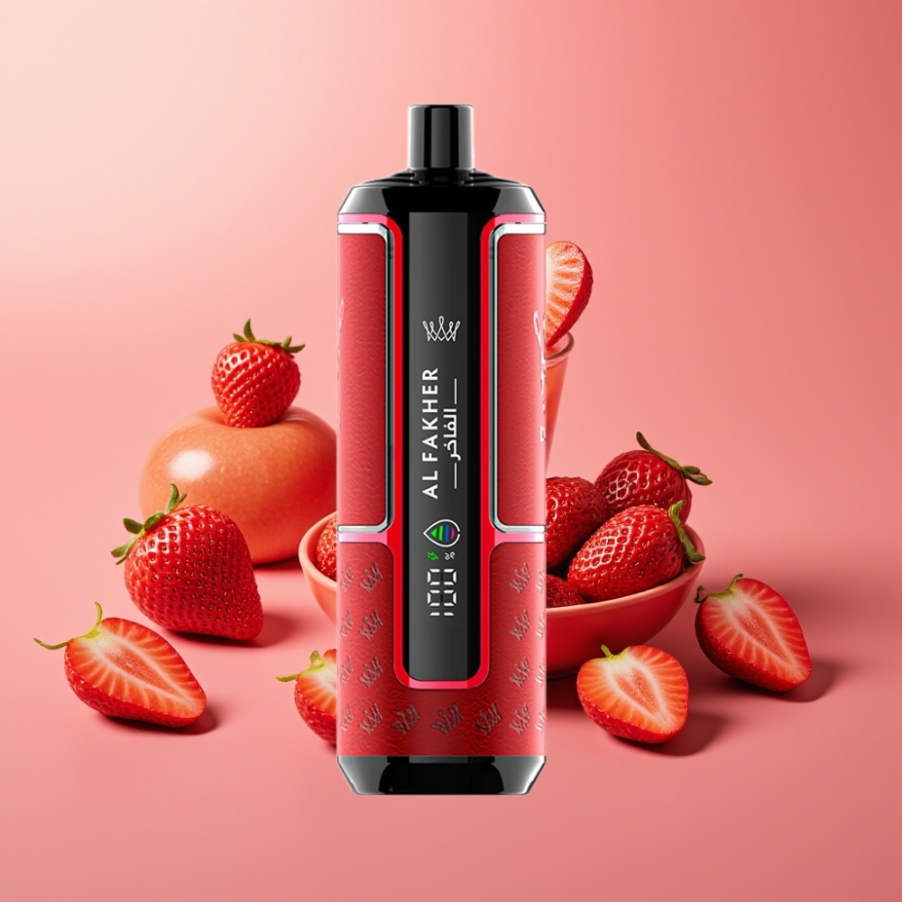 Al Fakher Crown Bar 15K Hypermax Engangs Vape Kit Jordbær Punch