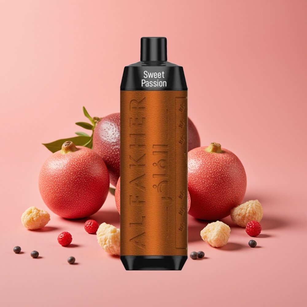 Al Fakher Crown Bar 8000 Crystal Bærbar Vape – Sødt Passionsfrugt – 18ml – 5mg Nikotin