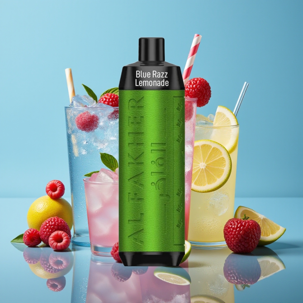 Al Fakher Crown Bar 8000 Crystal Disposable Vape 600mAh Blå Hindbær Lemonade