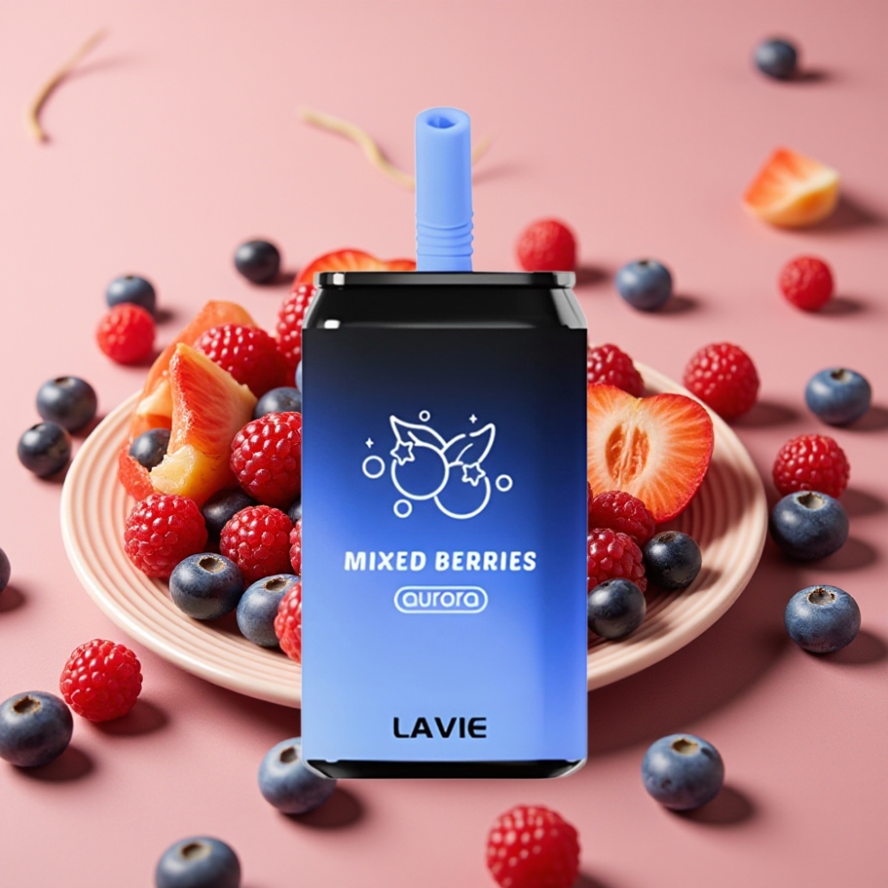LAVIE Aurora 11000 Puffs 22ML Blandede Bær Type C Opladning 0%/2%/5% Nikotin