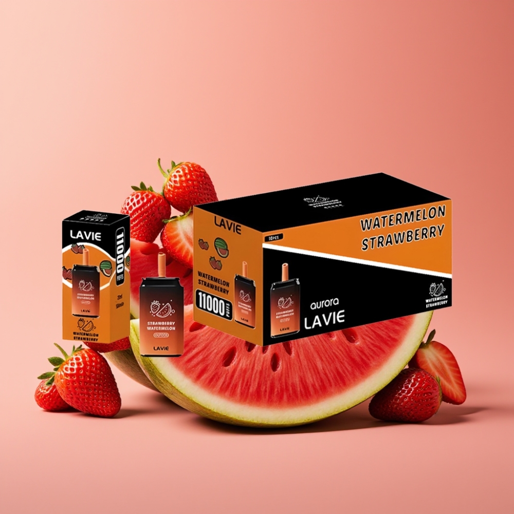 LAVIE Aurora 11000 Puffs Jordbær Vandmelon Type C Genopladelig
