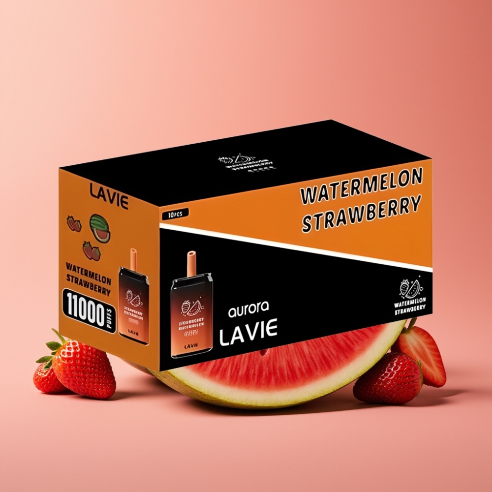 LAVIE Aurora 11000 Puffs Jordbær Vandmelon Type C Genopladelig