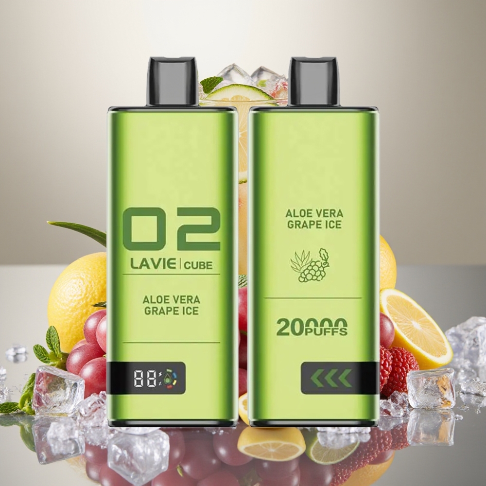 Lavie Cube 20000 Puffs Engangs Vape Aloe Vera Isdrue Is med 28ML & Type C