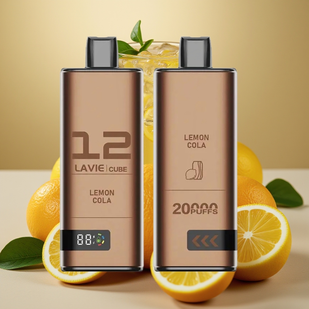 Lavie Cube 20000 Puffs Engangs Vape Citron Cola 28mL 5% Salt Nicotine Type C