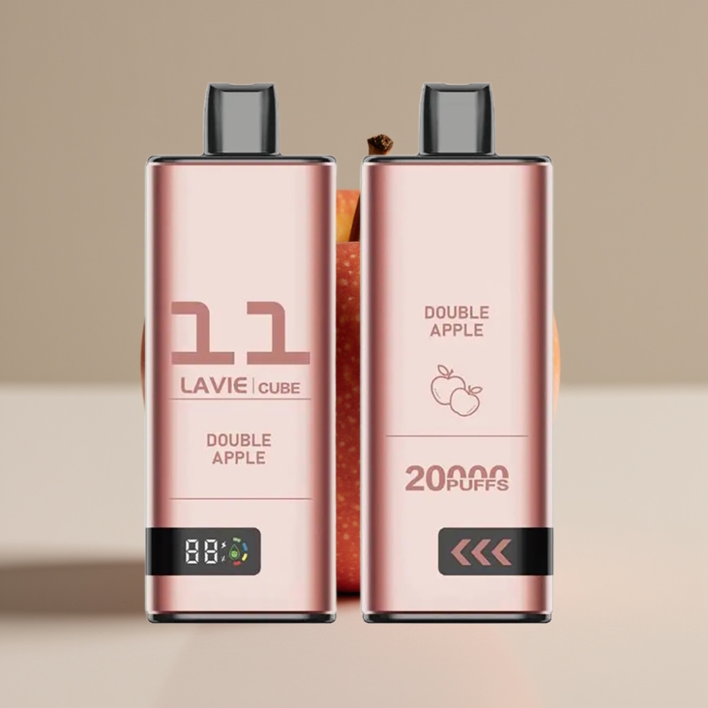 Lavie Cube 20000 Puffs Engangs Vape Dobbelt Æble 28ML Type C