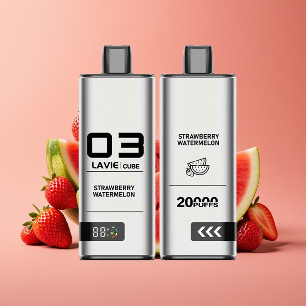 Lavie Cube 20000 Puffs Engangs-Vape Jordbær Vandmelon Type C 28ML