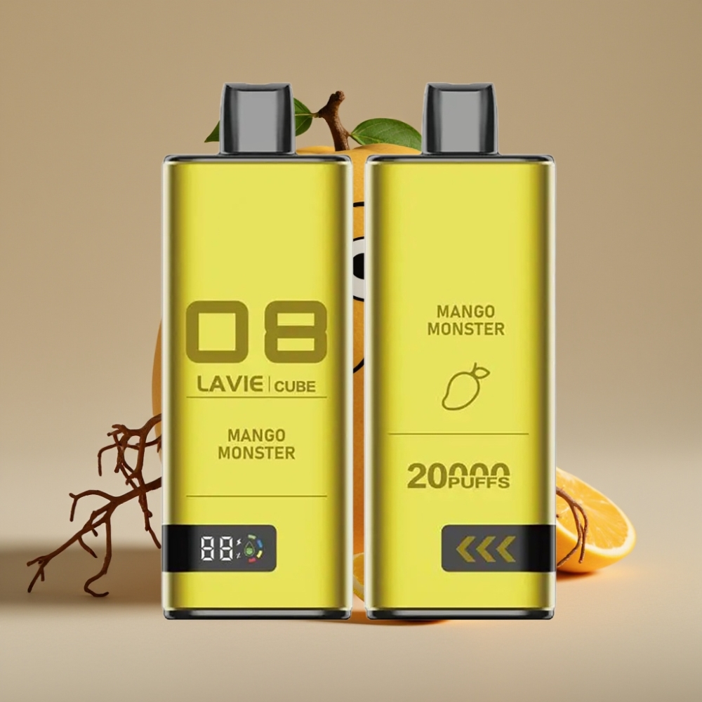 Lavie Cube 20000 Puffs Engangs Vape Mango Monster 28ML Type C