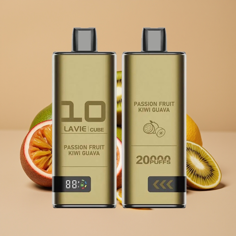 Lavie Cube 20000 Puffs Engangs Vape Passionsfrugt Kiwi Guava 28ML Type C