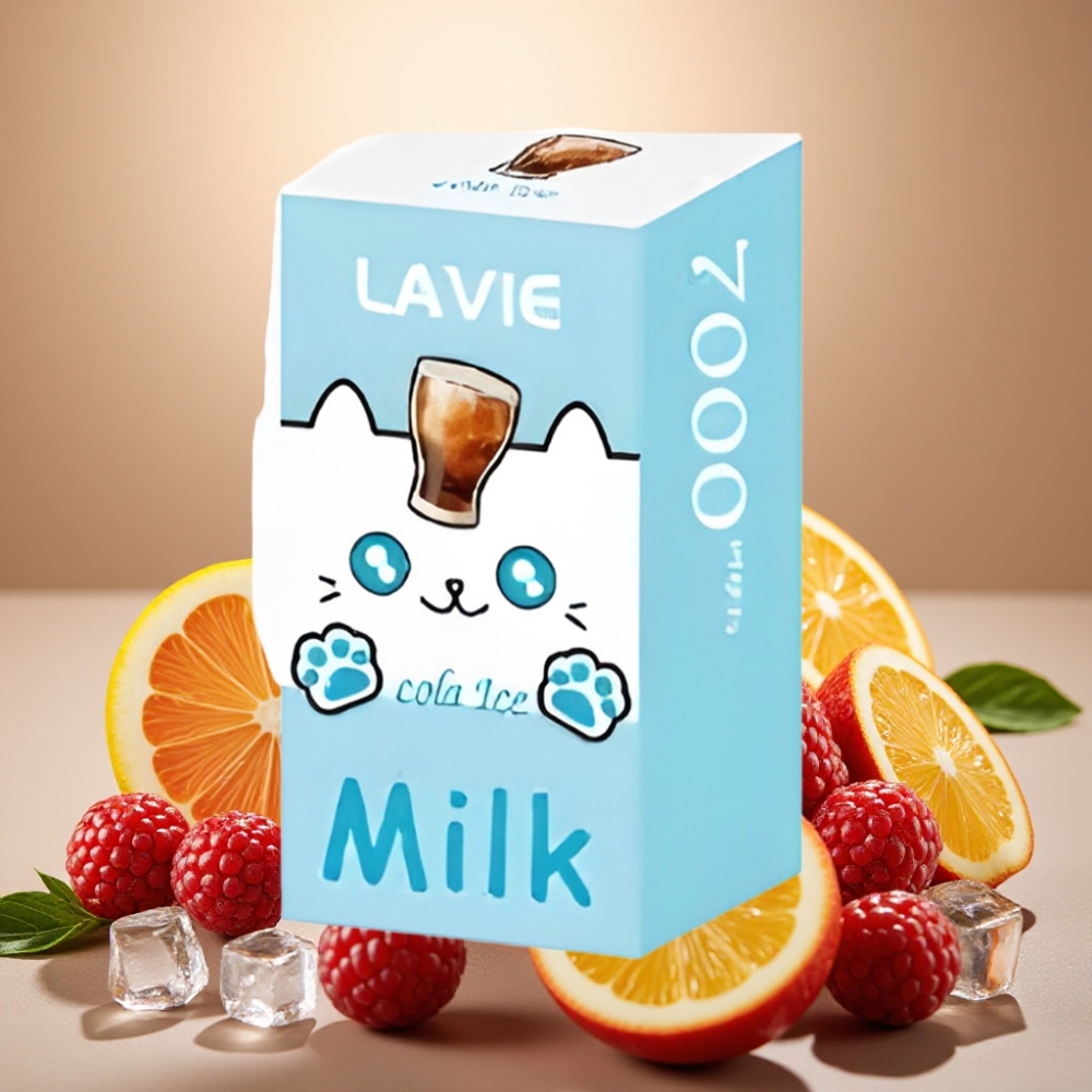 LAVIE Milk 7000 Puffs 16ML 5% Nikotin Type-C Opladningsbar