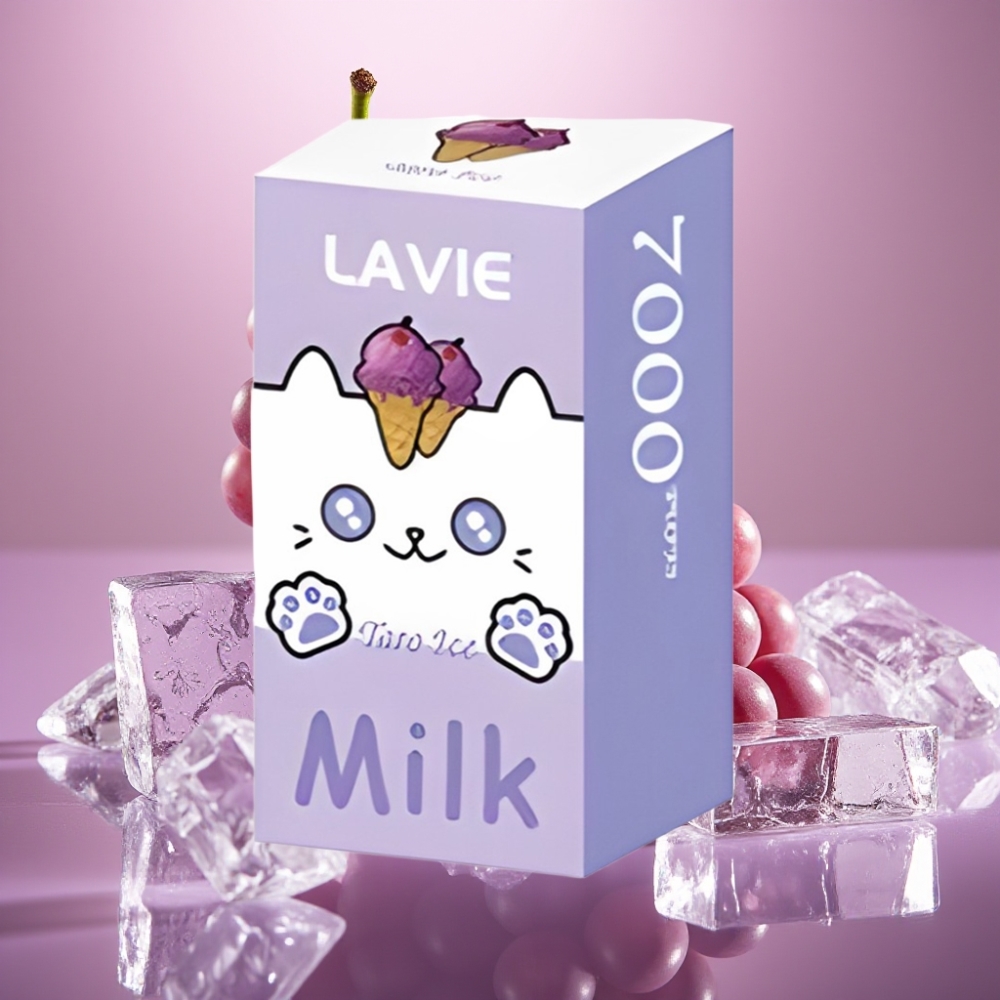 LAVIE Milk 7000 Puffs 16ML Drues Is Type C Genopladelig