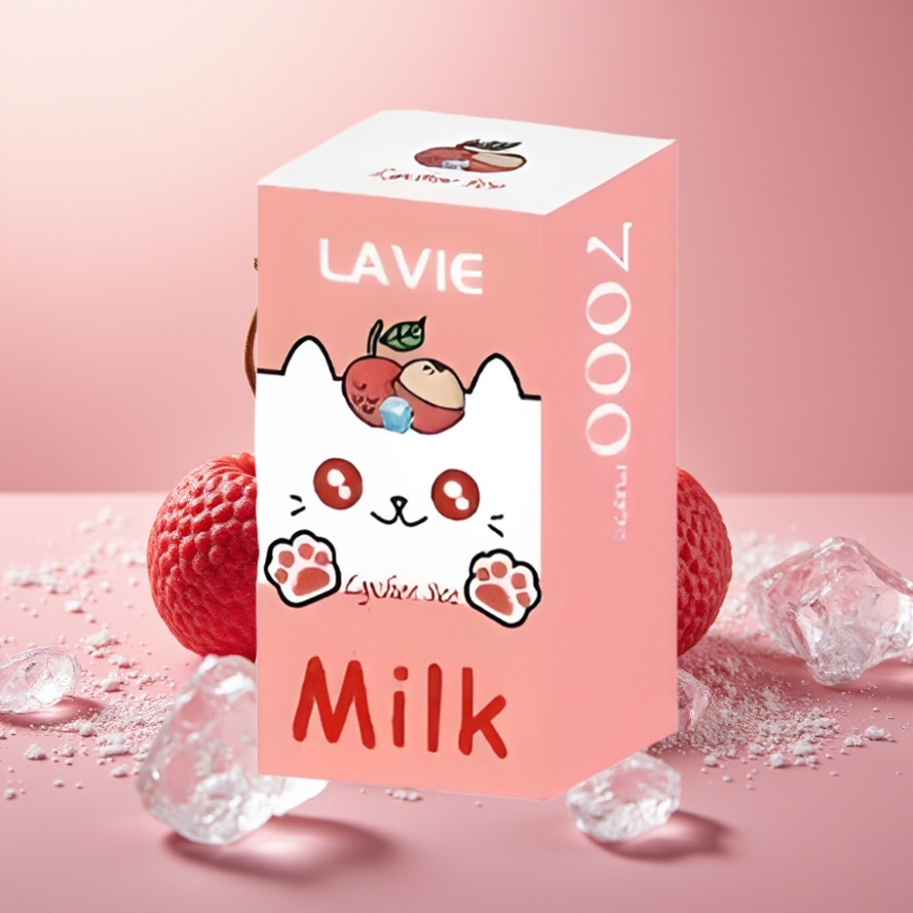 LAVIE Milk 7000 Puffs 16ML Litchi Is Type C Opladning