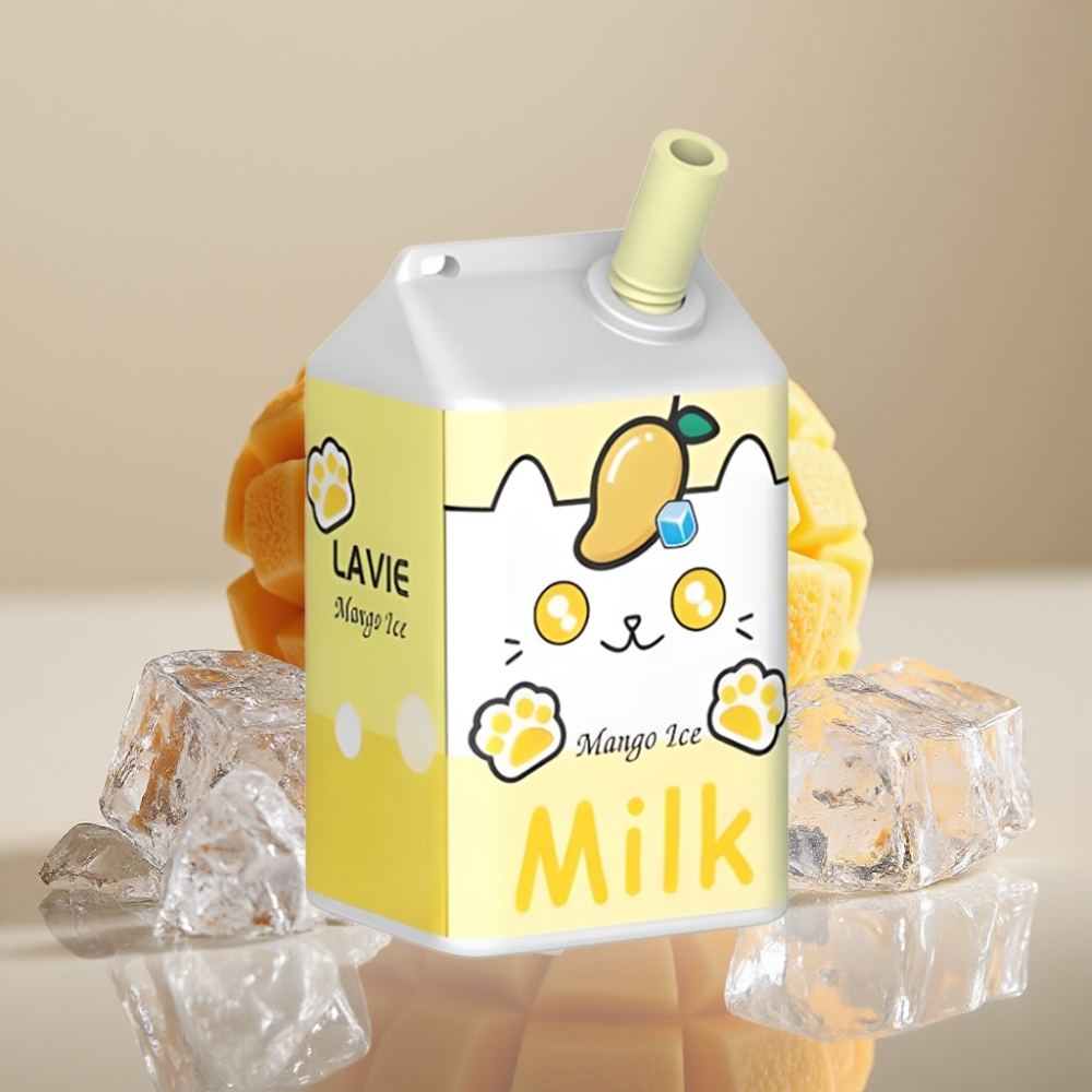 LAVIE Milk 7000 Puffs Mango Is 16ML 5% Nikotin Type C Opladning