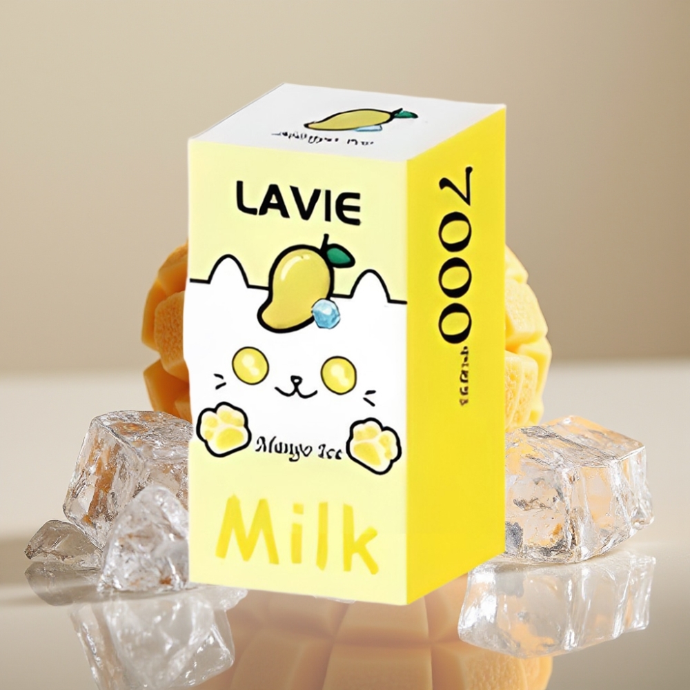 LAVIE Milk 7000 Puffs Mango Is 16ML 5% Nikotin Type C Opladning