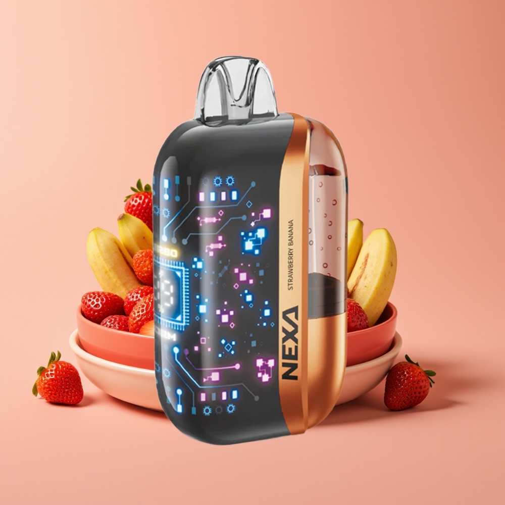 NEXA Ultra 50K Engangs Vape Jordbær Banan 20ml 5% Nikotin Type-C