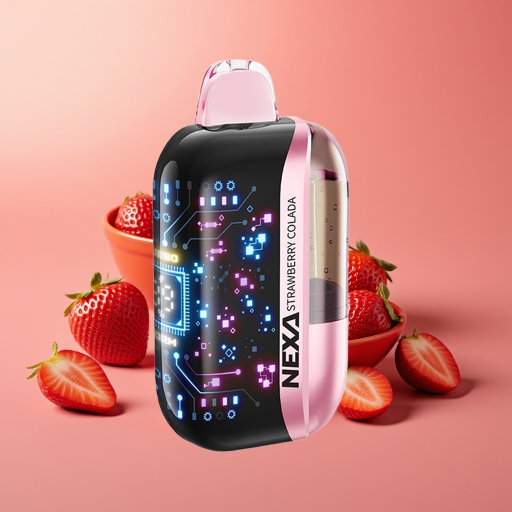 NEXA Ultra 50K Engangs Vape Jordbær Colada 20ml 5% Nikotin Type-C
