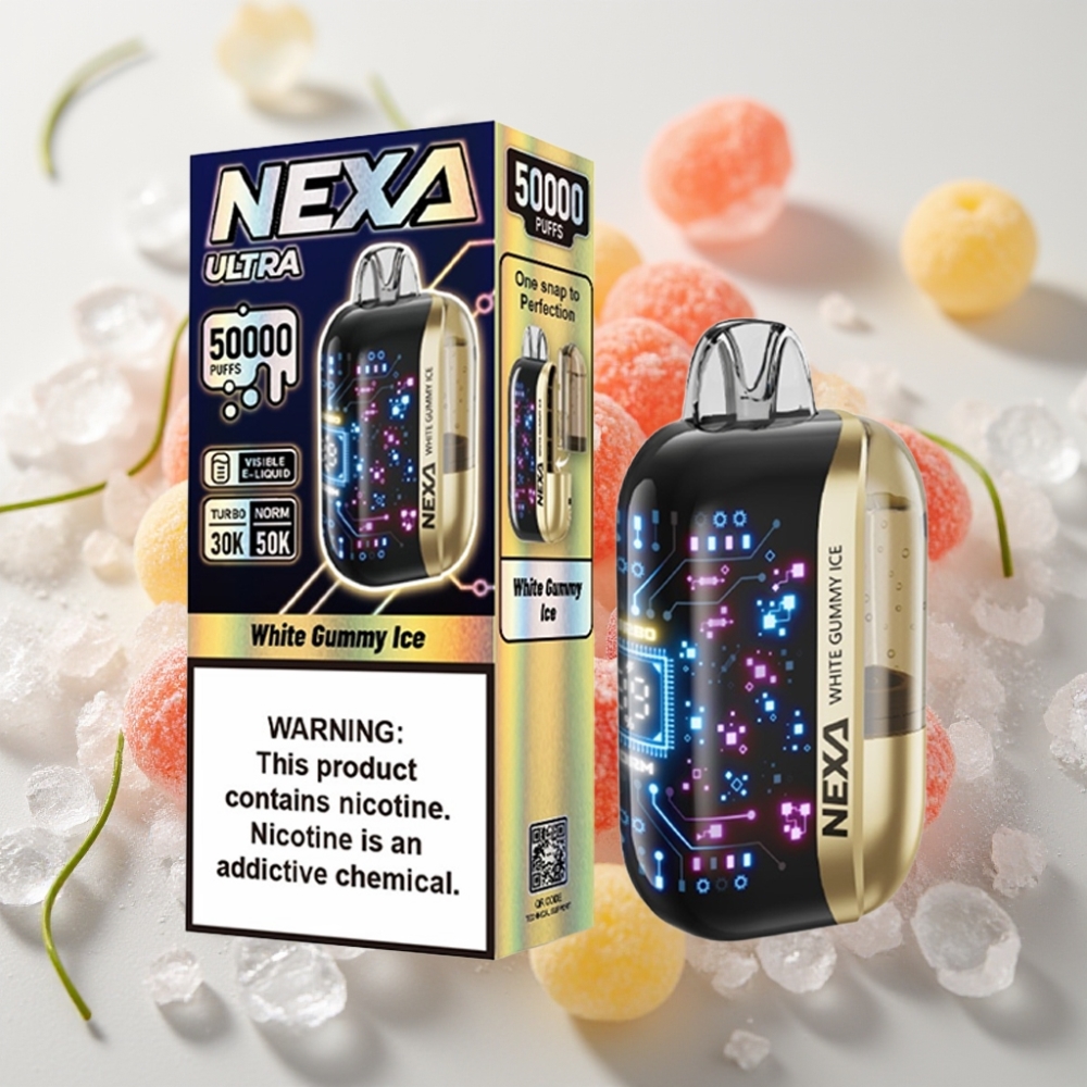 NEXA Ultra 50.000 Puffs 20ml Hvid Gummy Is Disposable Vape