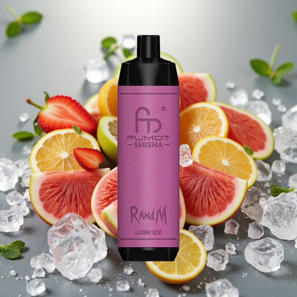 RandM Fumot Shisha 10000 Puffs 18ml 0.6ohm Mesh Lush Is Disposable Vape