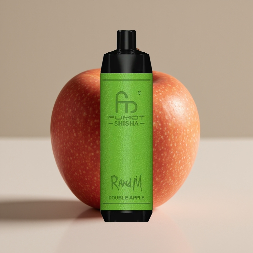 RandM Fumot Shisha 10000 Puffs 18ml Dobbelt Æble 0.5% Nikotin Type-C