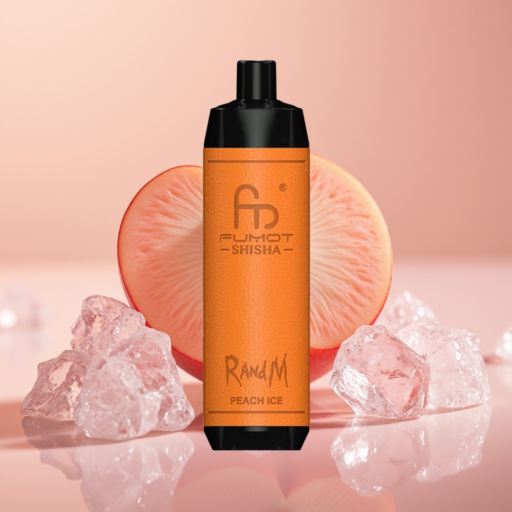 RandM Fumot Shisha 10000 Puffs 18ml Ferskvand Is Type-C LED