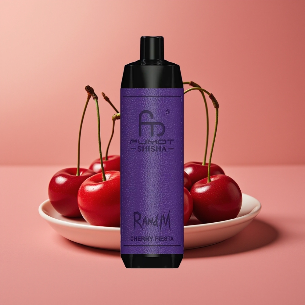 RandM Fumot Shisha 10000 Puffs 18ml Kirsebær Fiesta Type-C 850mAh