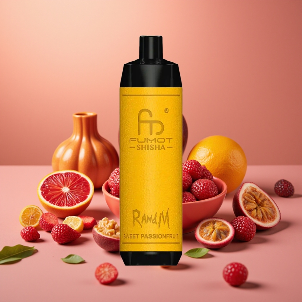 RandM Fumot Shisha 10000 Puffs 18ml Sødt Passionsfrugt Type-C 850mAh