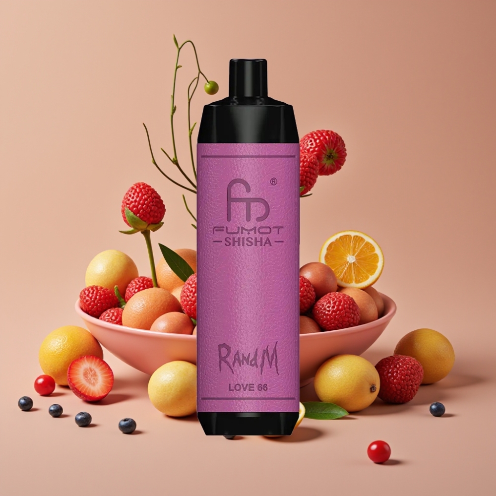 RandM Fumot Shisha 10000 Puffs 18ml Type-C Kærlighed 66