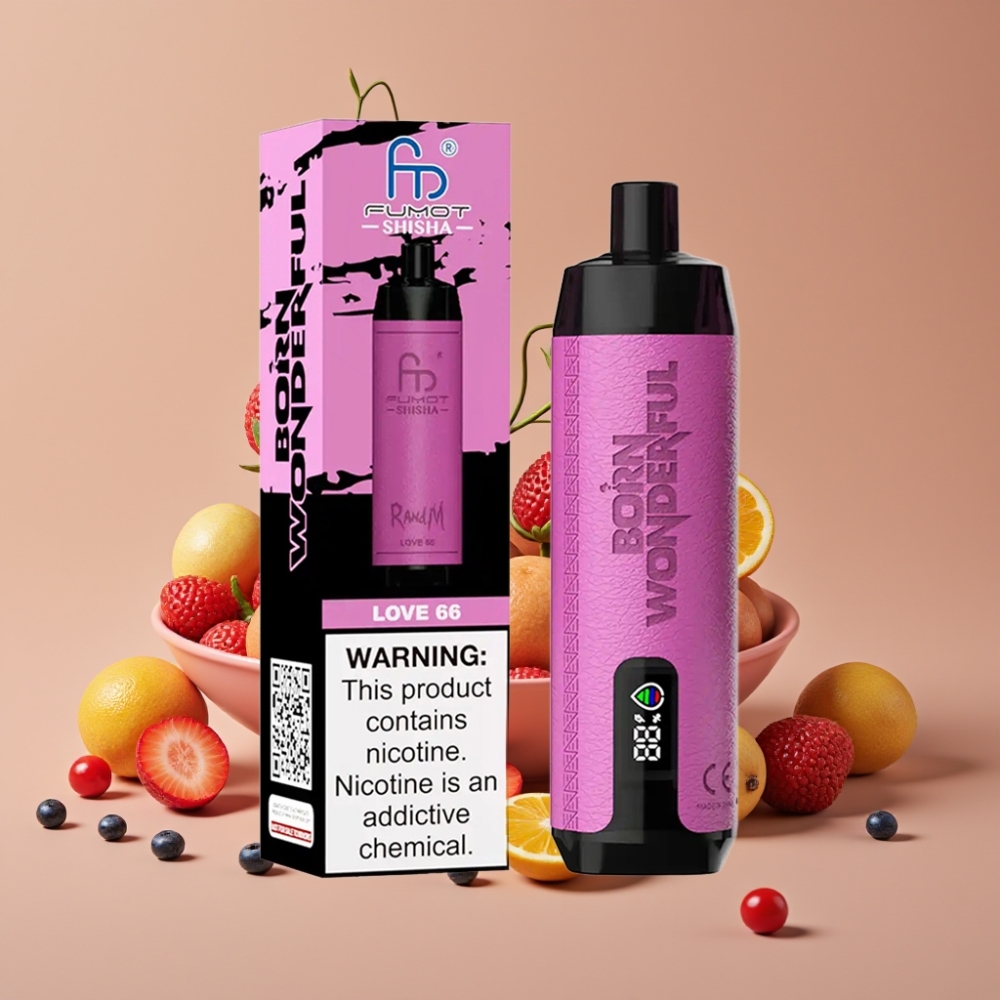 RandM Fumot Shisha 10000 Puffs 18ml Type-C Kærlighed 66