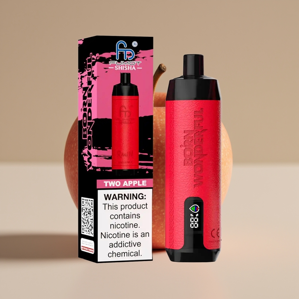 RandM Fumot Shisha 10000 Puffs To Æbler Disposable Vape 18ml 0.5% Nikotin