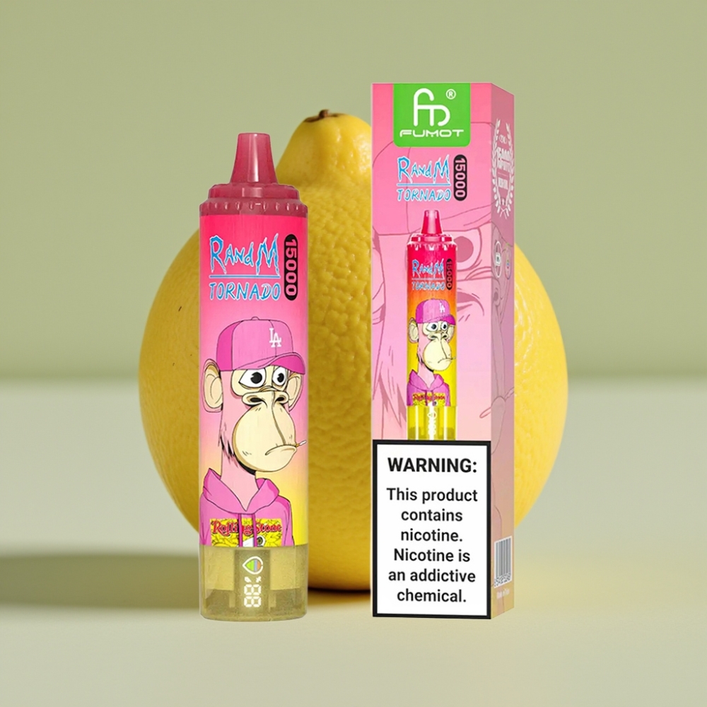 Fumot RandM Tornado 15000 Puffs 25ml 850mAh Citron Mesh Coil Type-C LCD