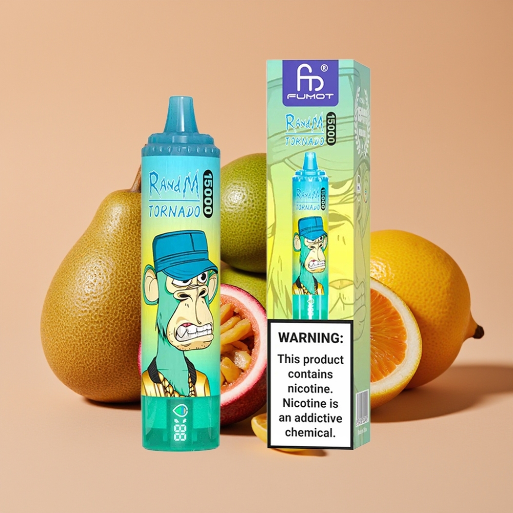 Fumot RandM Tornado 15000 Puffs 25ml 850mAh Type-C Kiwi Passionsfrugt Guava