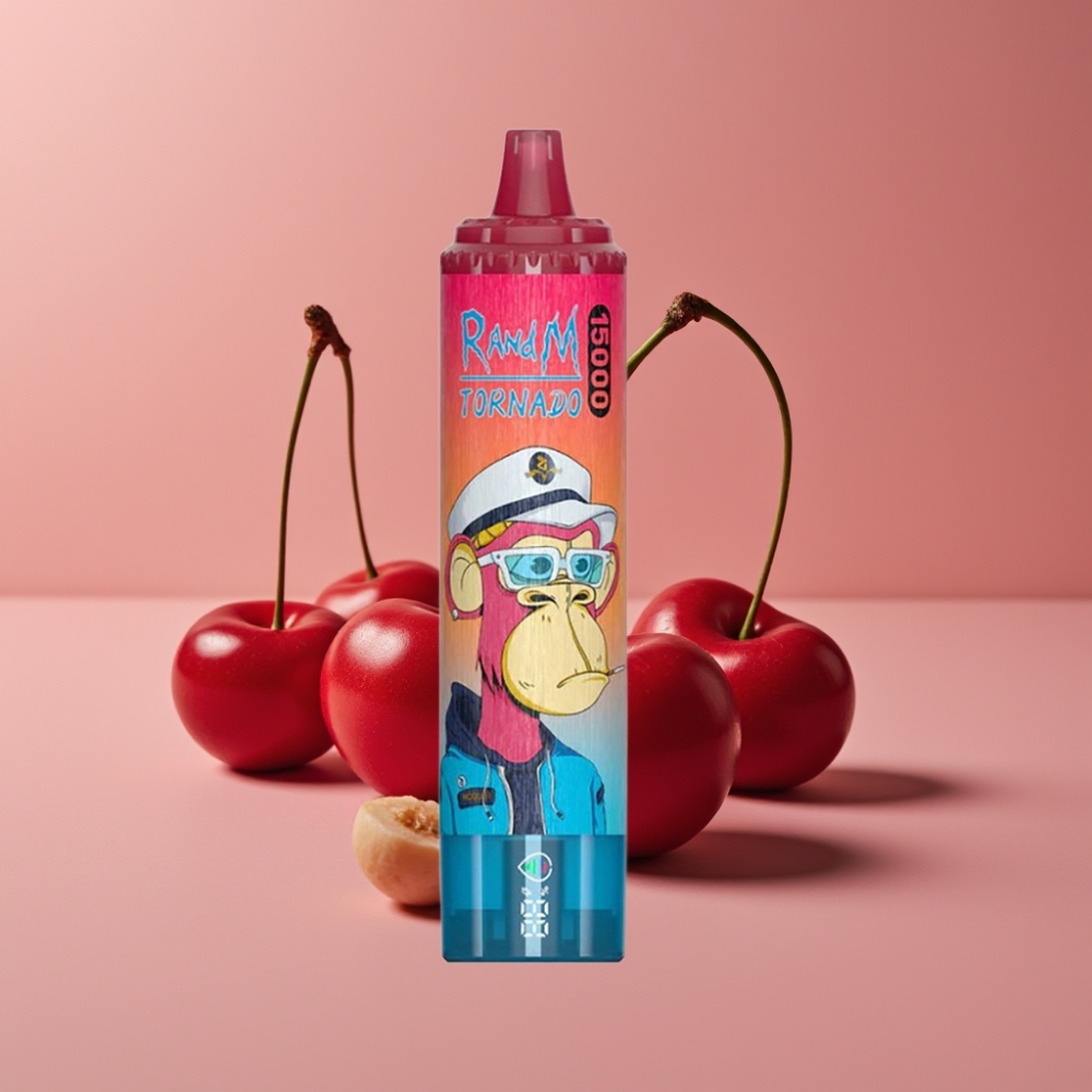Fumot RandM Tornado 15000 Puffs 25ml Kirsebær Mesh Coil Type-C