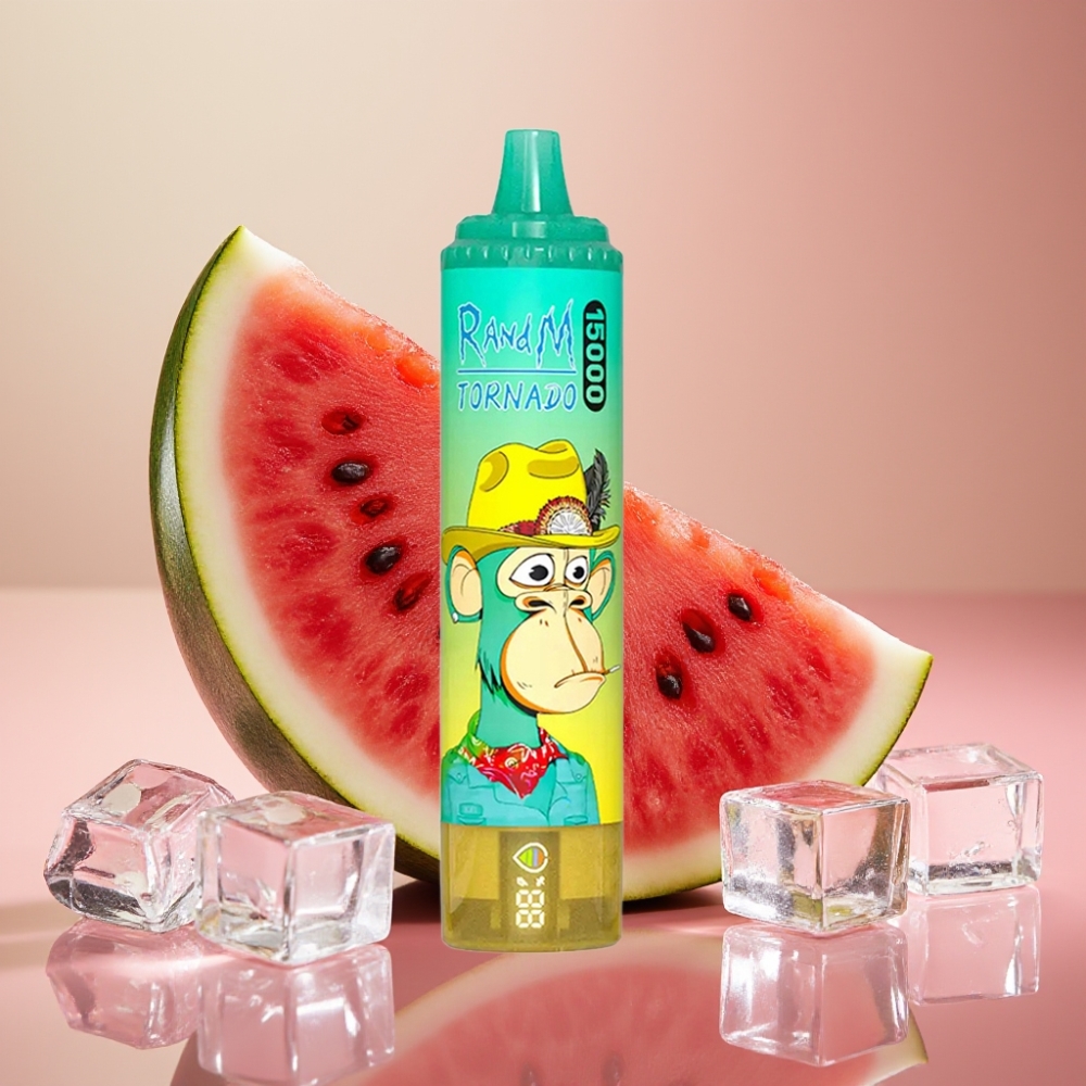 Fumot RandM Tornado 15000 Puffs Vandmelon Is 25ml 850mAh Mesh Coil