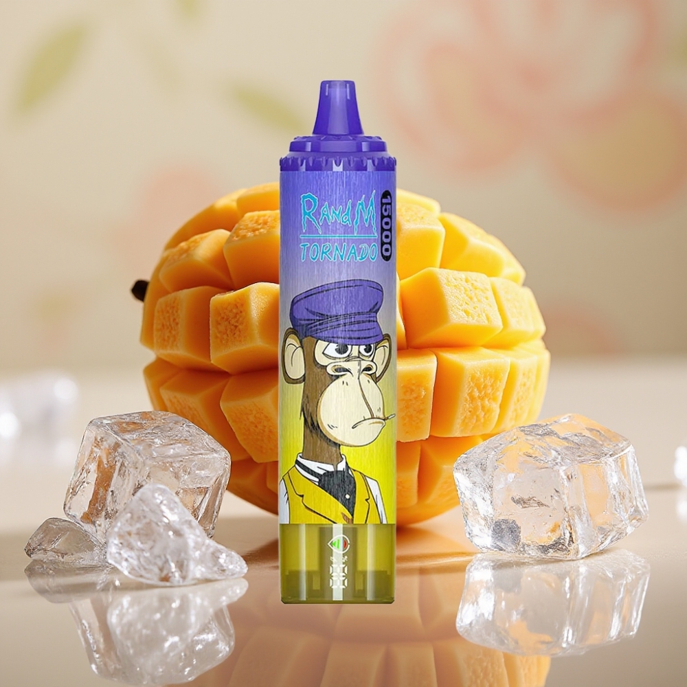 RandM Fumot Tornado 15000 Puffs 25ml Mango På Is Mesh Coil Type-C