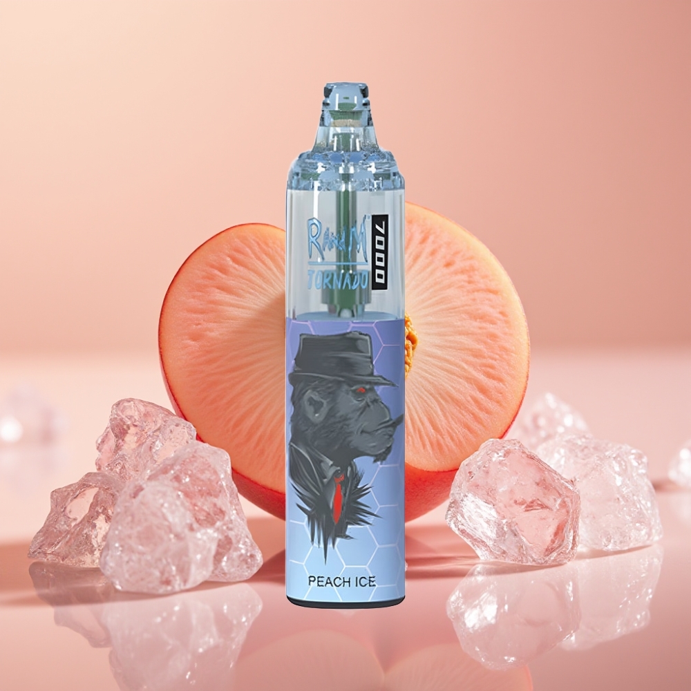 Fumot Tornado 7000 Puffs 14 ML E-liquid Fersken Is Disposable Vape