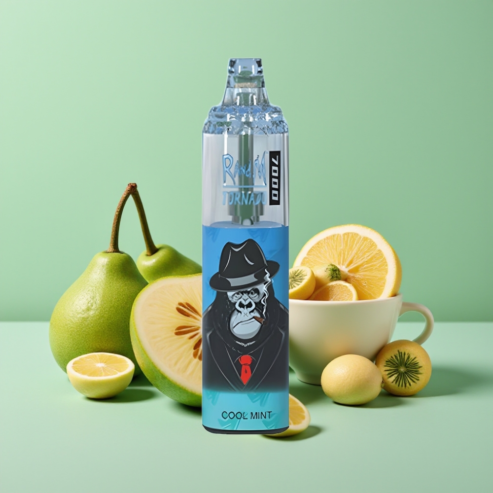 Fumot Tornado 7000 Puffs 14 ML Type-C Kølig Mynte Disposable Vape