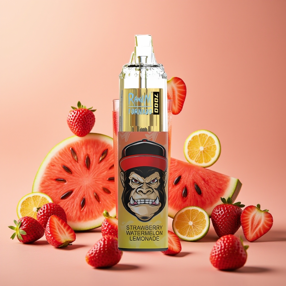 RandM Fumot Tornado 7000 Pust Jordbær Vandmelon Lemonade Mesh Coil Type-C