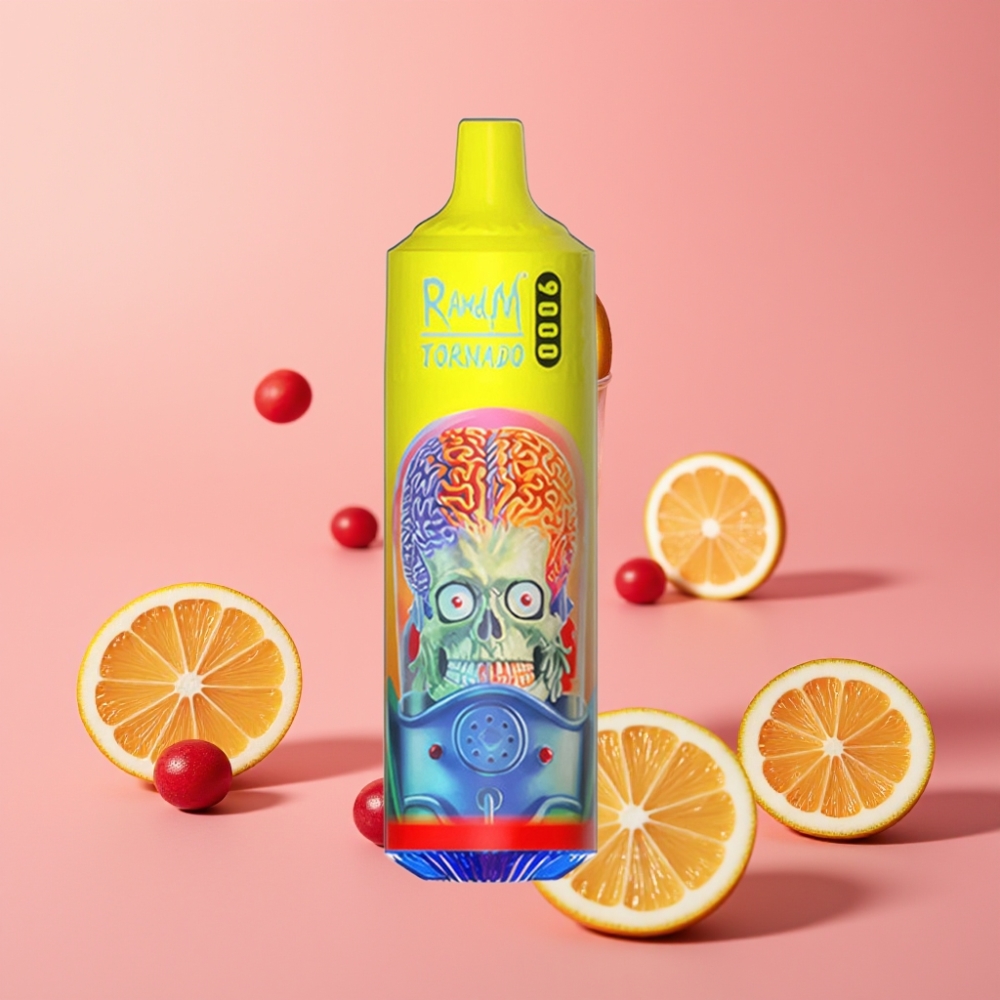 RandM Fumot Tornado 9000 Puffs Genanvendelig Vape Lyserød Lemonade 18 mL Mesh Coil