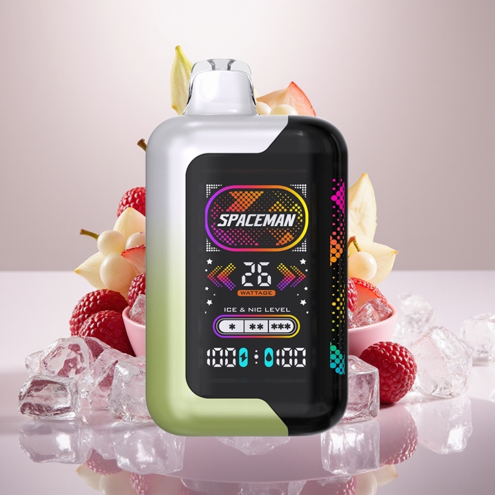 SMOK SPACEMAN SP40000 Nikotinfri Disposable 20ml 40000 puff rechargebar med skærm og lys