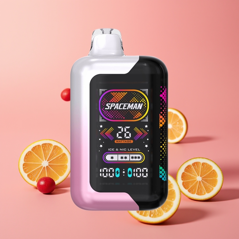 SMOK SPACEMAN SP40000 Zero Nikotin 20ml 40000 Puffs Tilpasselig Isintensitet Skærm Ladbar Pink Lemonade
