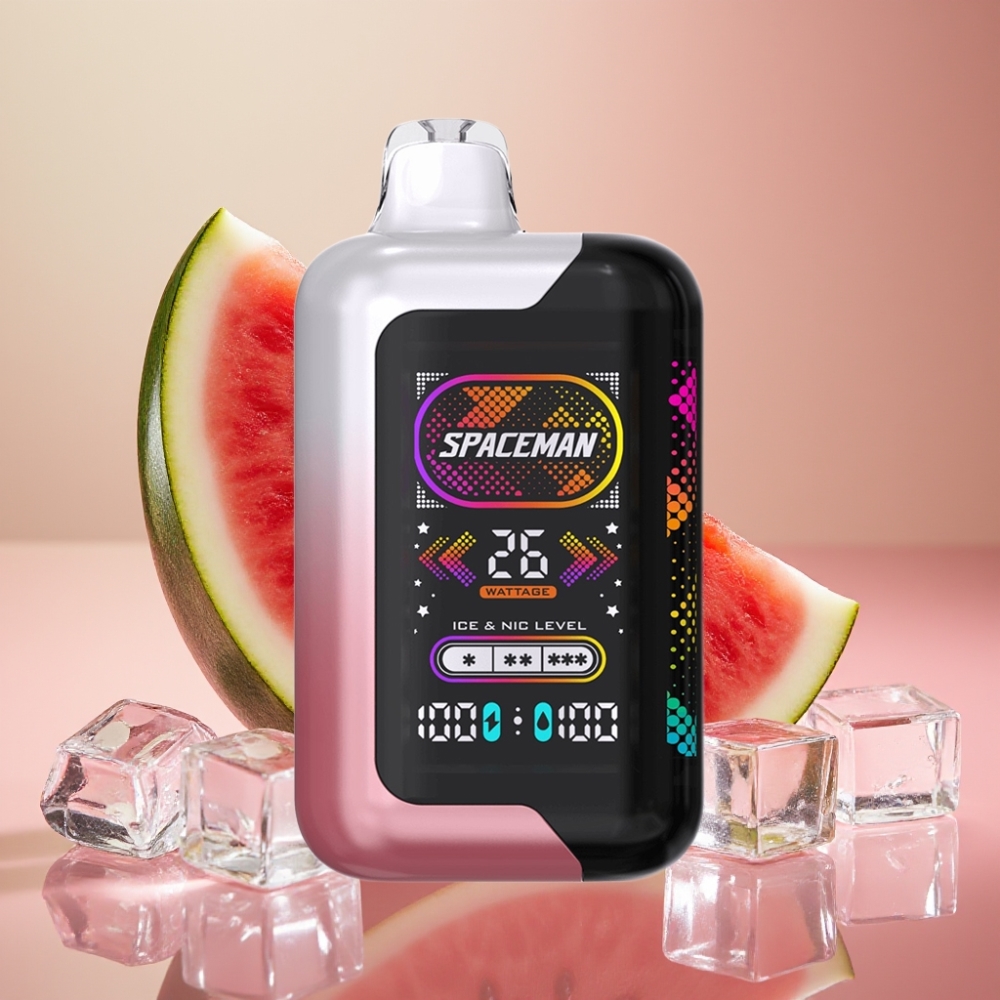 SMOK Spaceman SP40000 0% Nikotin 20ml 40000 puff Smart Skærm Vandmelon Is
