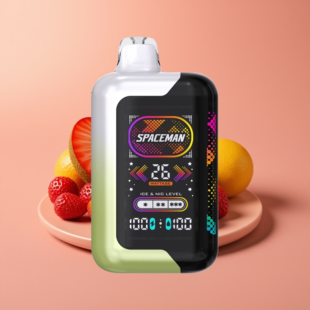 SMOK Spaceman SP40000 Zero Nikotin 20ml 40000 Pust Dual Meshed Coil Smart Skærm