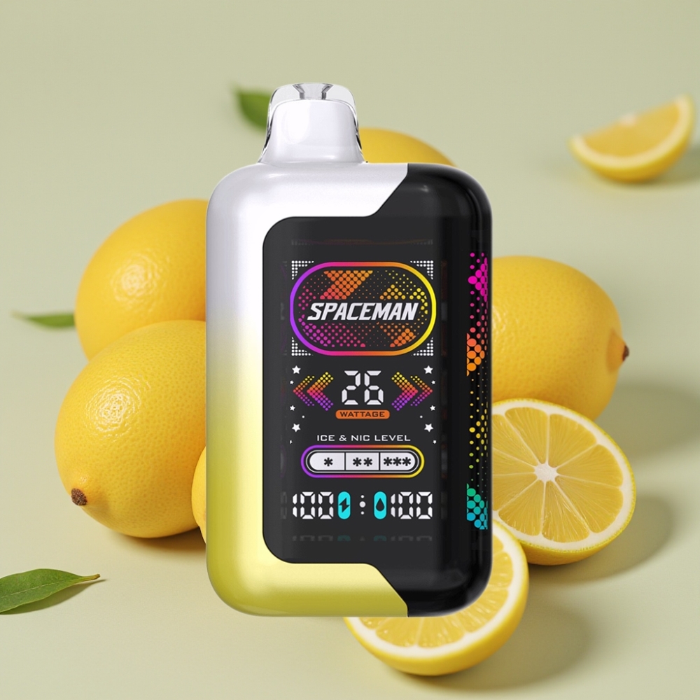 SMOK Spaceman SP40000 Zero Nikotin Disposable - 20ml - 40000 puff - Citronpop - Tilpasset effekt og is